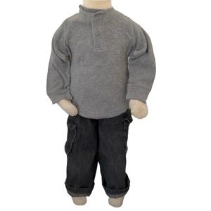 Jumping Beans Top & Garanimals Jeans Boys Size 4T VGC